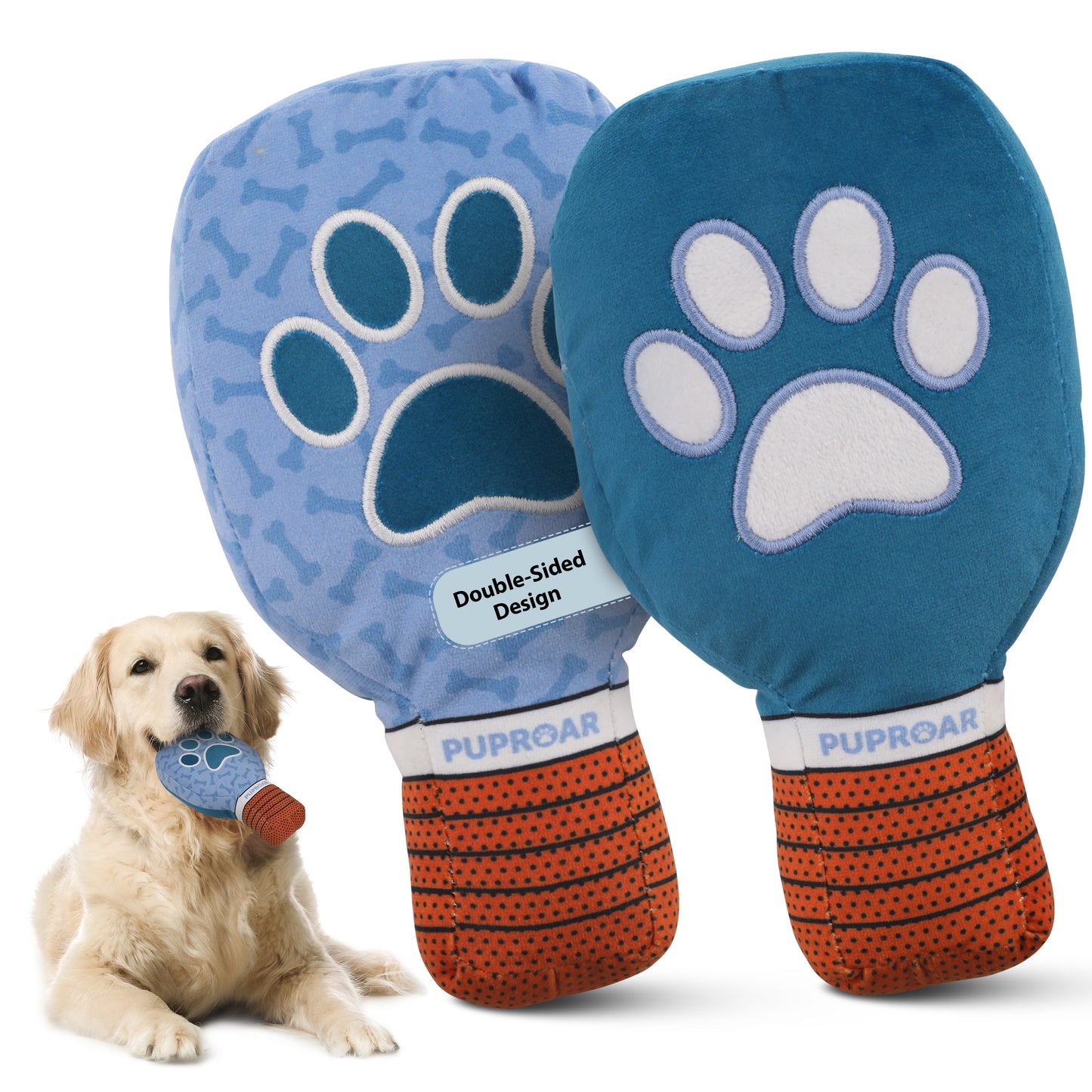 Pickleball Squeaky and Crinkle Paper Dog Toy -Funny Pickle Ball Puppy Gift