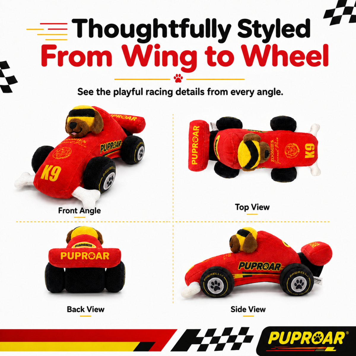 Puppy Prix Open Wheel Race Car