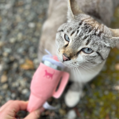 Kitty Cup Cat Tumbler Toy with Catnip & Crinkle Paper