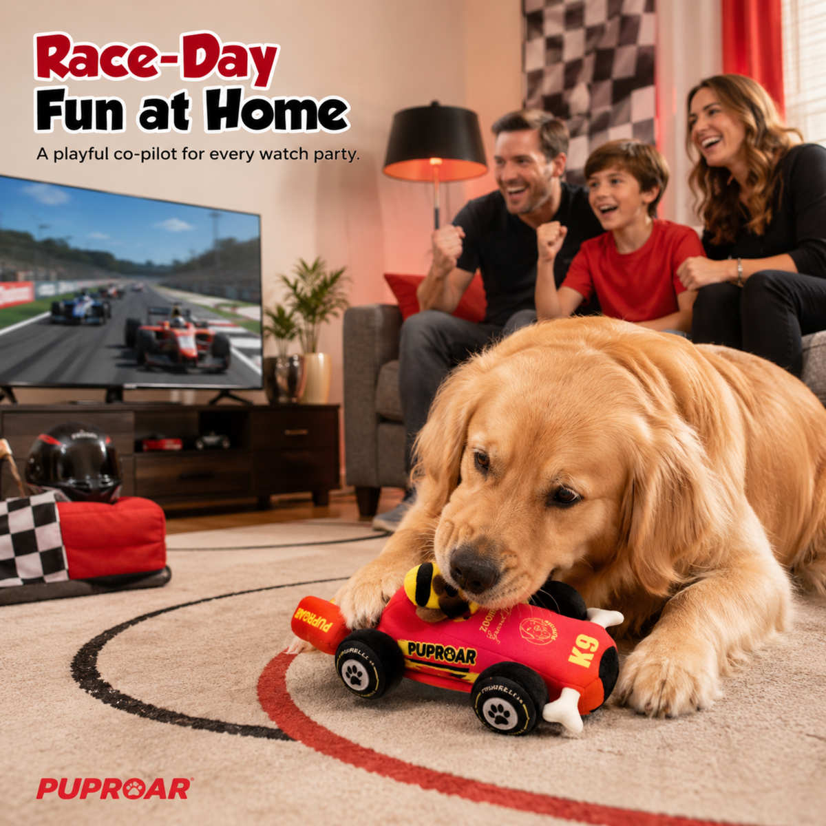 Puppy Prix Open Wheel Race Car
