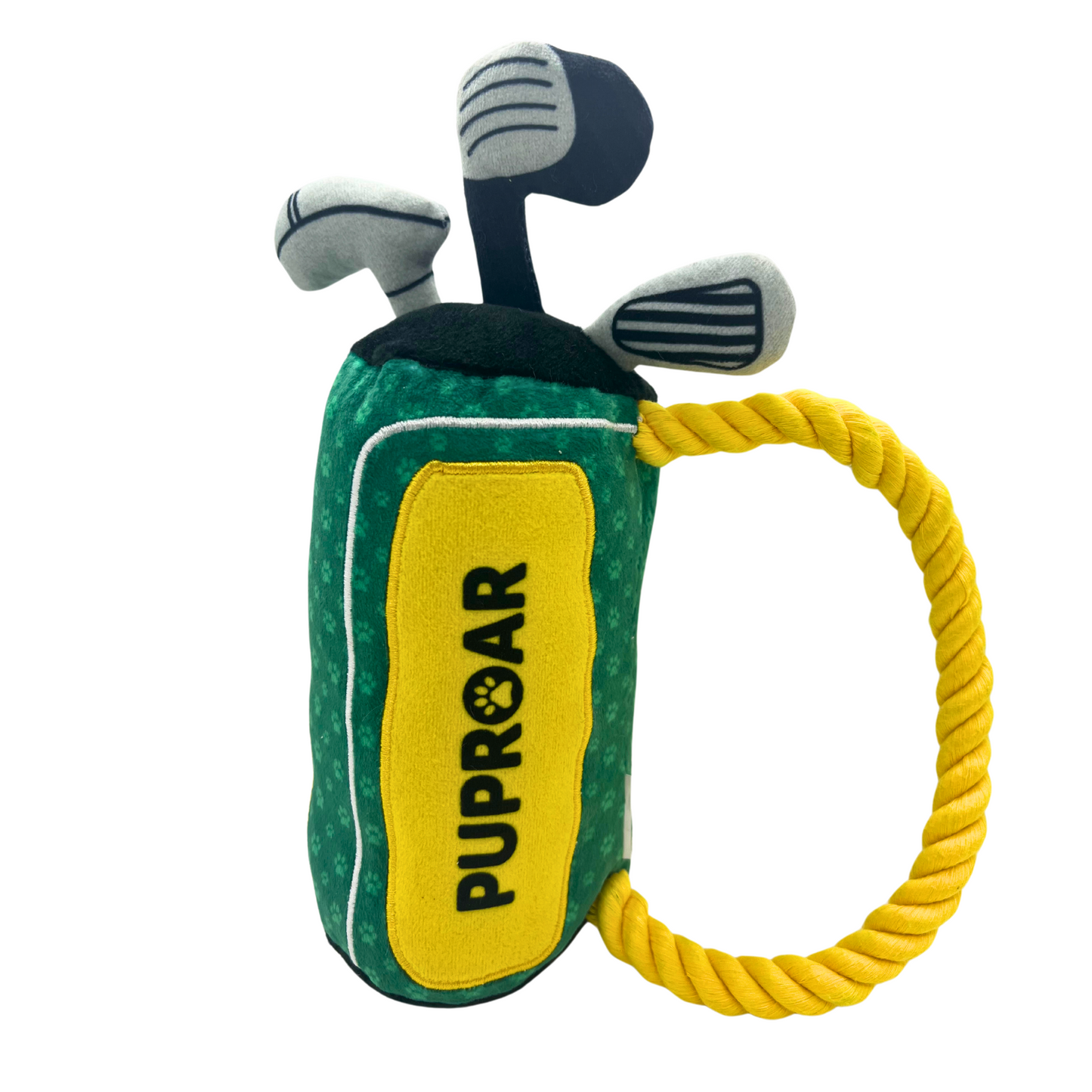 PUPROAR Golf Squeaky and Crinkle and Squeaky Dog Toy- Ideal Birthday Dog Toy